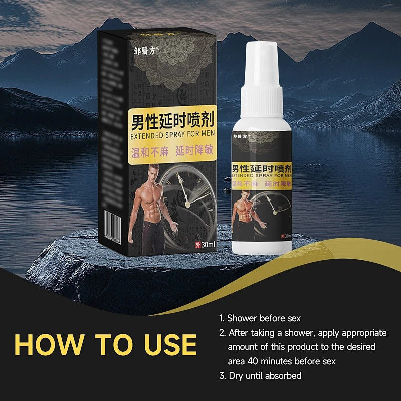 HOT Selling Male External Use Spray Increase Time Extended Spray for Male Adult Sex 30ml