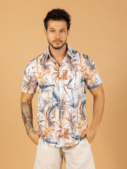 Camisa Coconut Tree Gola Manga Curta