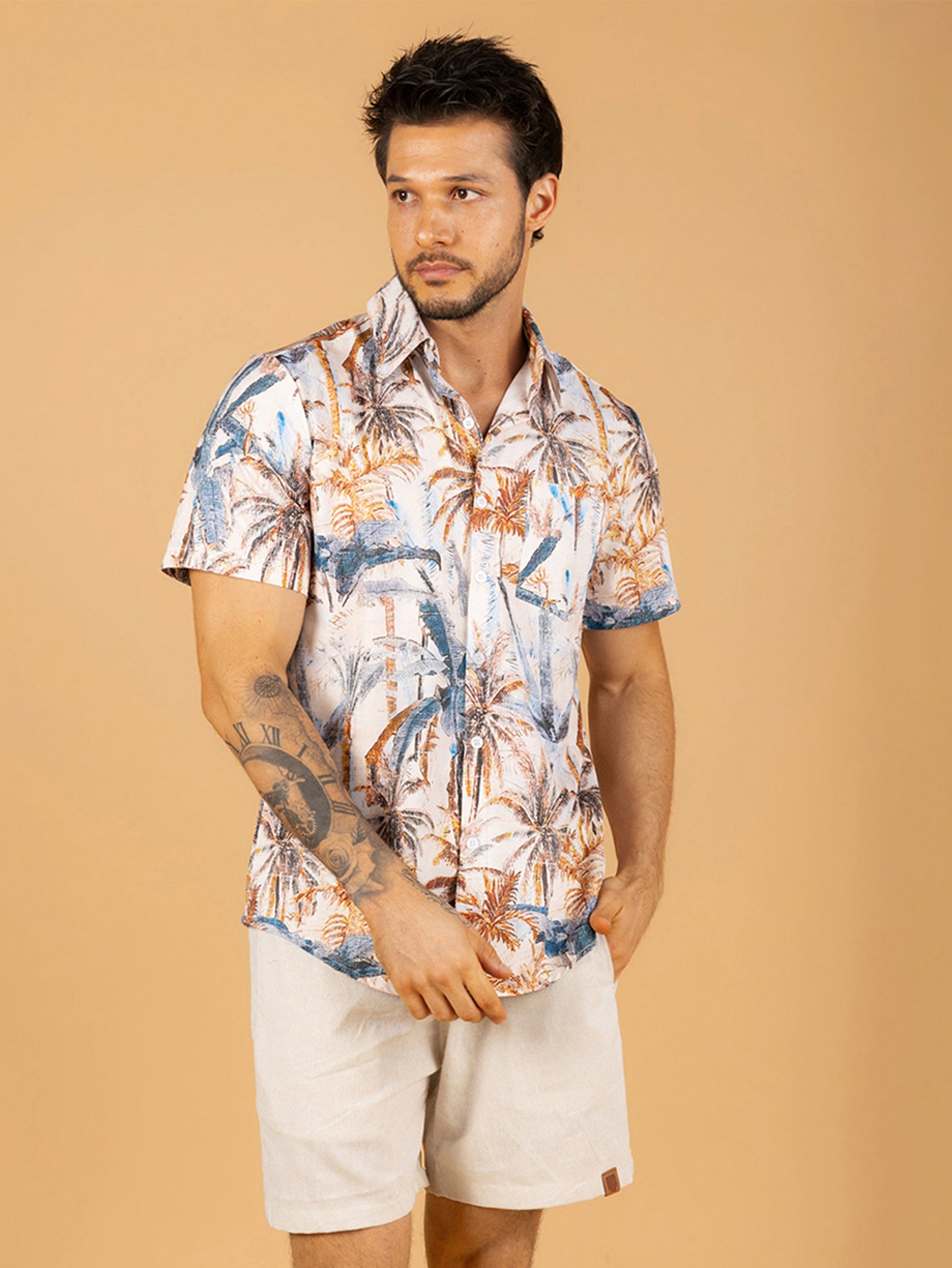 Camisa Coconut Tree Gola Manga Curta