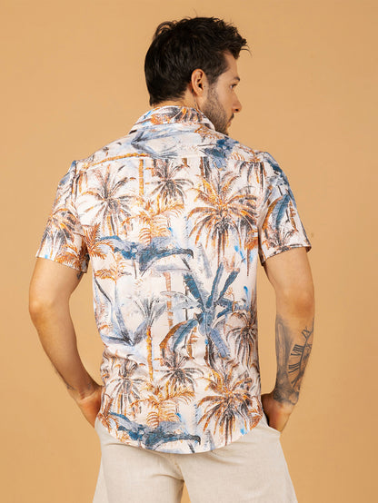 Camisa Coconut Tree Gola Manga Curta