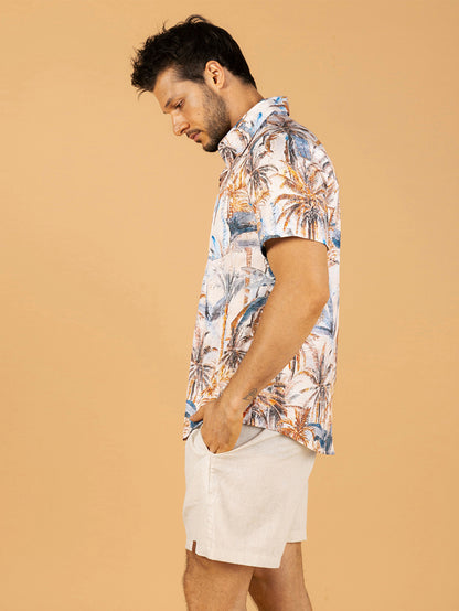 Camisa Coconut Tree Gola Manga Curta