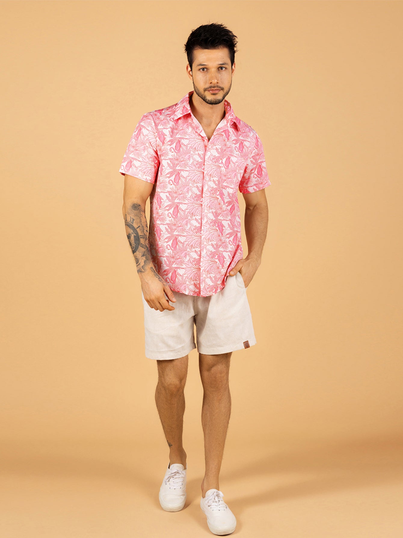 Camiseta Flamingo Rosa