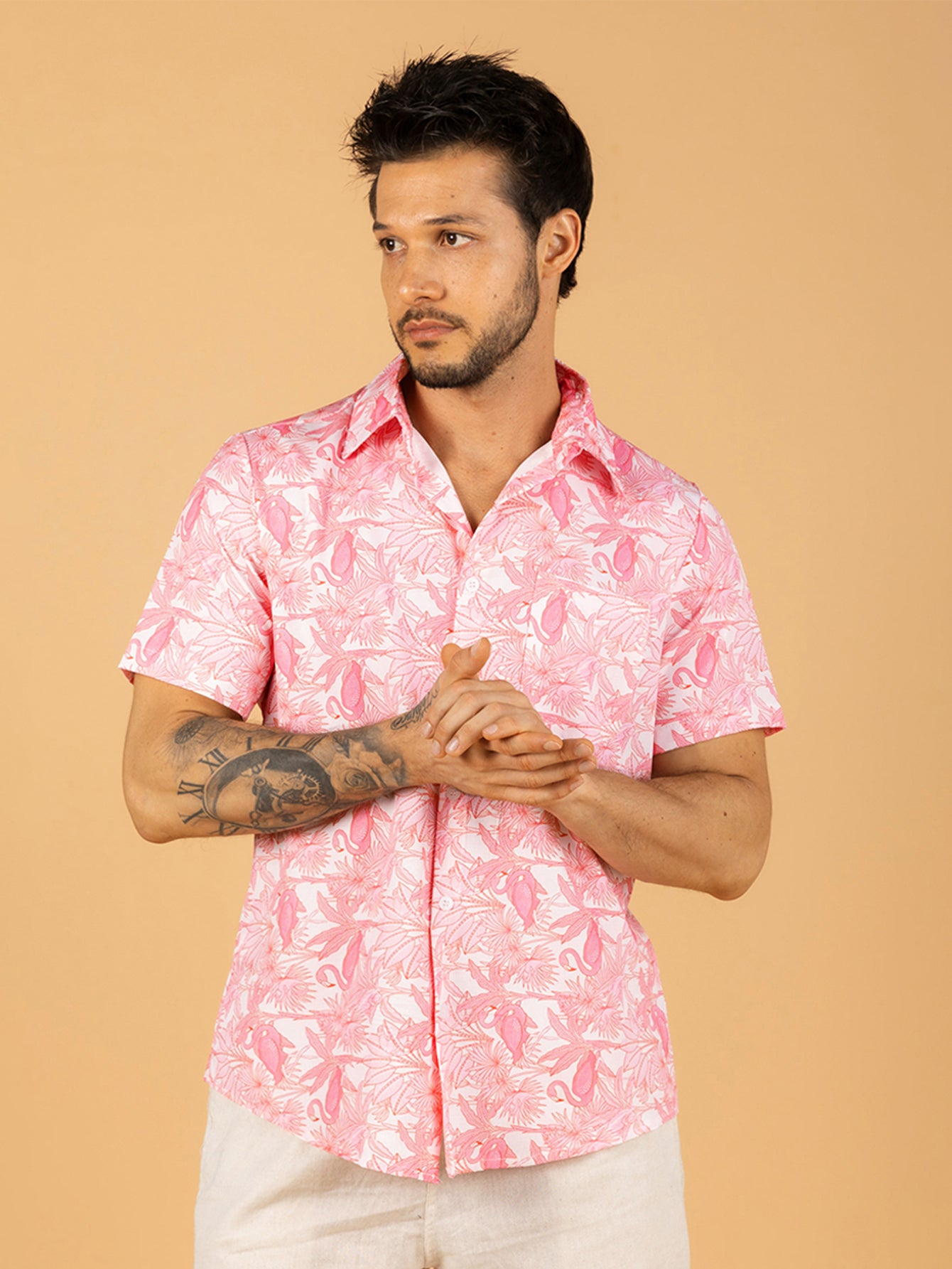 Camiseta Flamingo Rosa