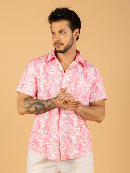 Camiseta Flamingo Rosa