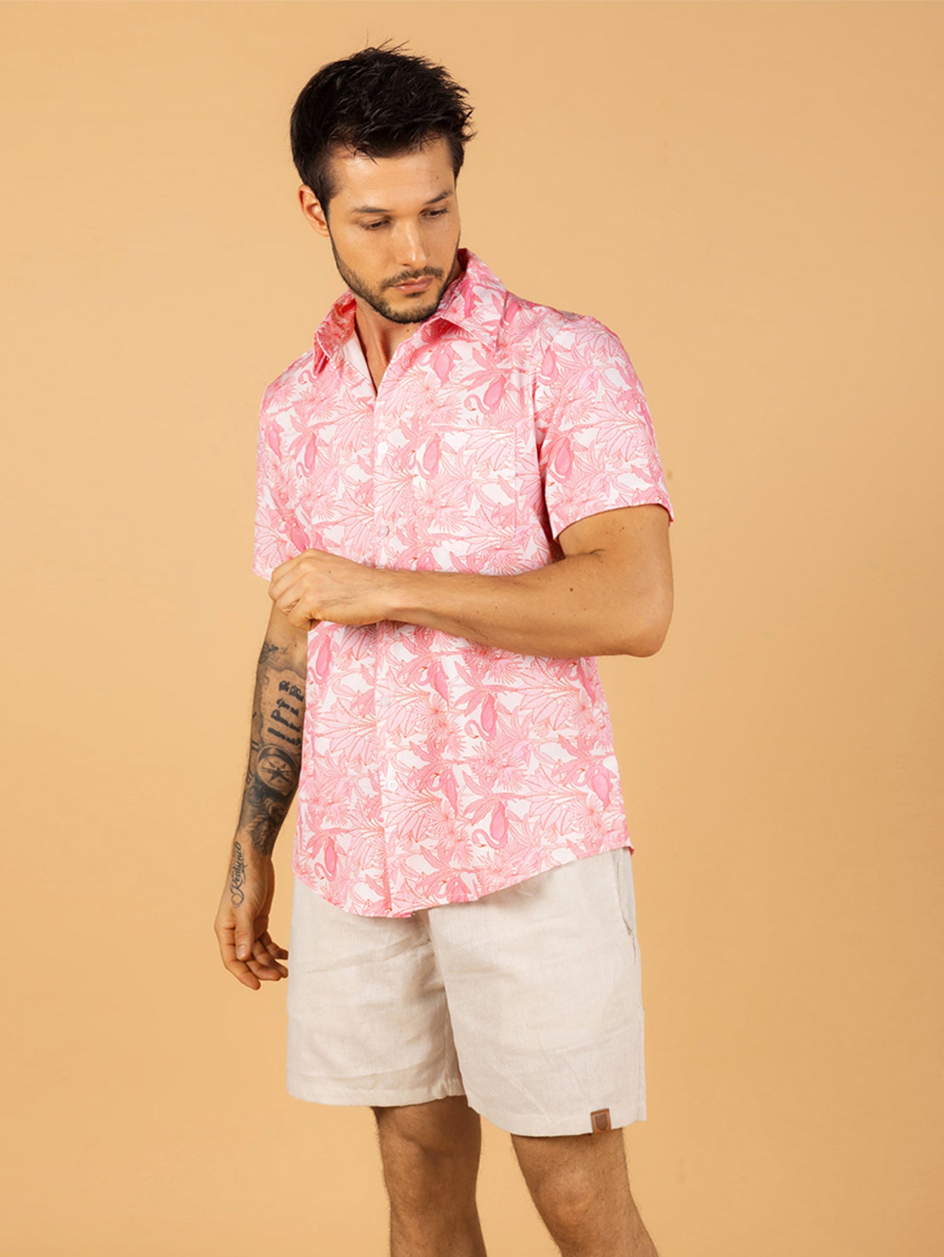 Camiseta Flamingo Rosa