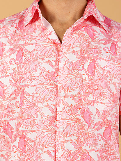 Camiseta Flamingo Rosa